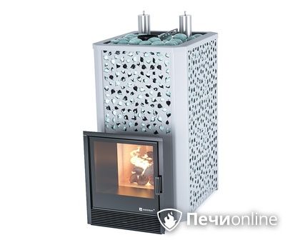 Дровяная печь-каменка ИзиСтим Ялта 35К (Березовый лист), AISI 321 в Красноярске